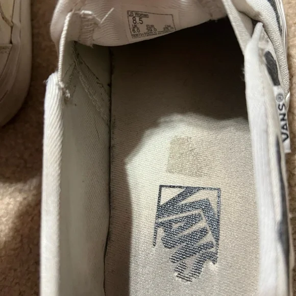 Vans Women's Slip-On Flats - Black and White Cow Print - Picture 4 of 4